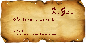 Kühner Zsanett névjegykártya